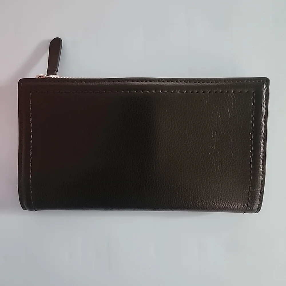 EUC Kate Spade NY Patterson Drive Braylon Wallet Clutch -Pebbled Black Leather - Picture 3 of 12
